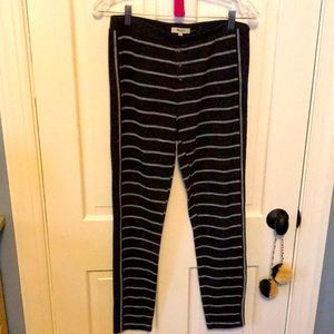 SO COZY Madewell striped knit leggings M 💕